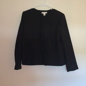 H&M Black Snap Front Blazer
